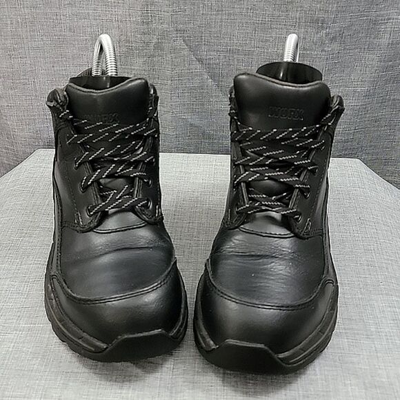 Worxs Red Wing Steel Toe Chukka Work Boots BLK Leather (2413-11) Men's sz 7.5 - Picture 2 of 11